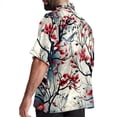 thumbnail image 3 of Tree Men's Casual Button Down Short Sleeve Printed Summer Beach Shirts, 3 of 6