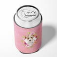 thumbnail image 4 of Carolines Treasures CK4198CC Jack Russell Terrier Pink Flowers Can or Bottle Hugger Can Hugger multicolor, 4 of 5
