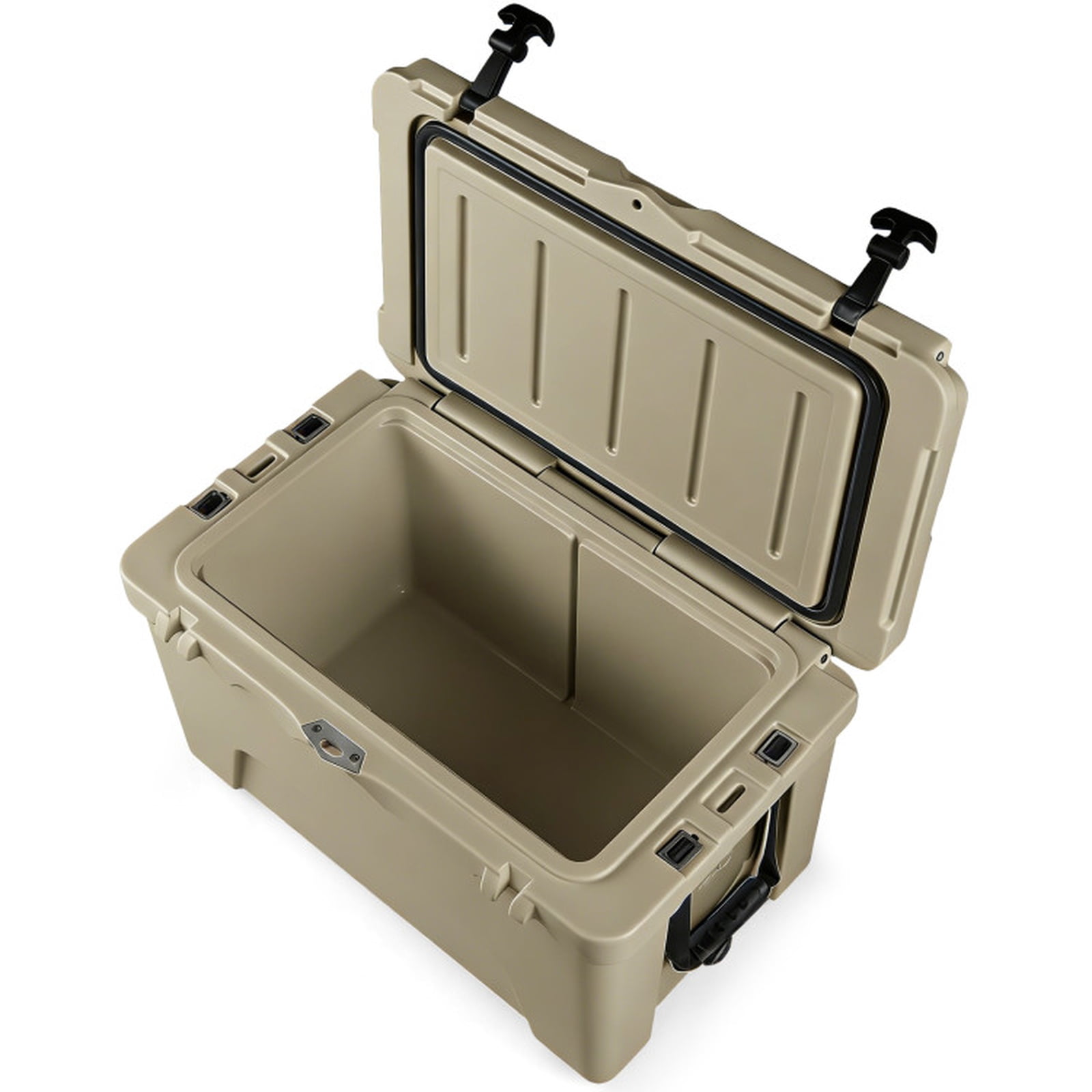 Biotree 45 Quart Portable Hard Cooler Insulated Ice Chest Keeps Cool for up to 6 Days, Khaki