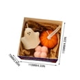 thumbnail image 3 of Halloween Candle Set, Ghost Pumpkin Candles, Aromatherapy Candle Gift, 3Pcs Soy Wax Decorative Lights for Fall Party Home Decor, 3 of 8