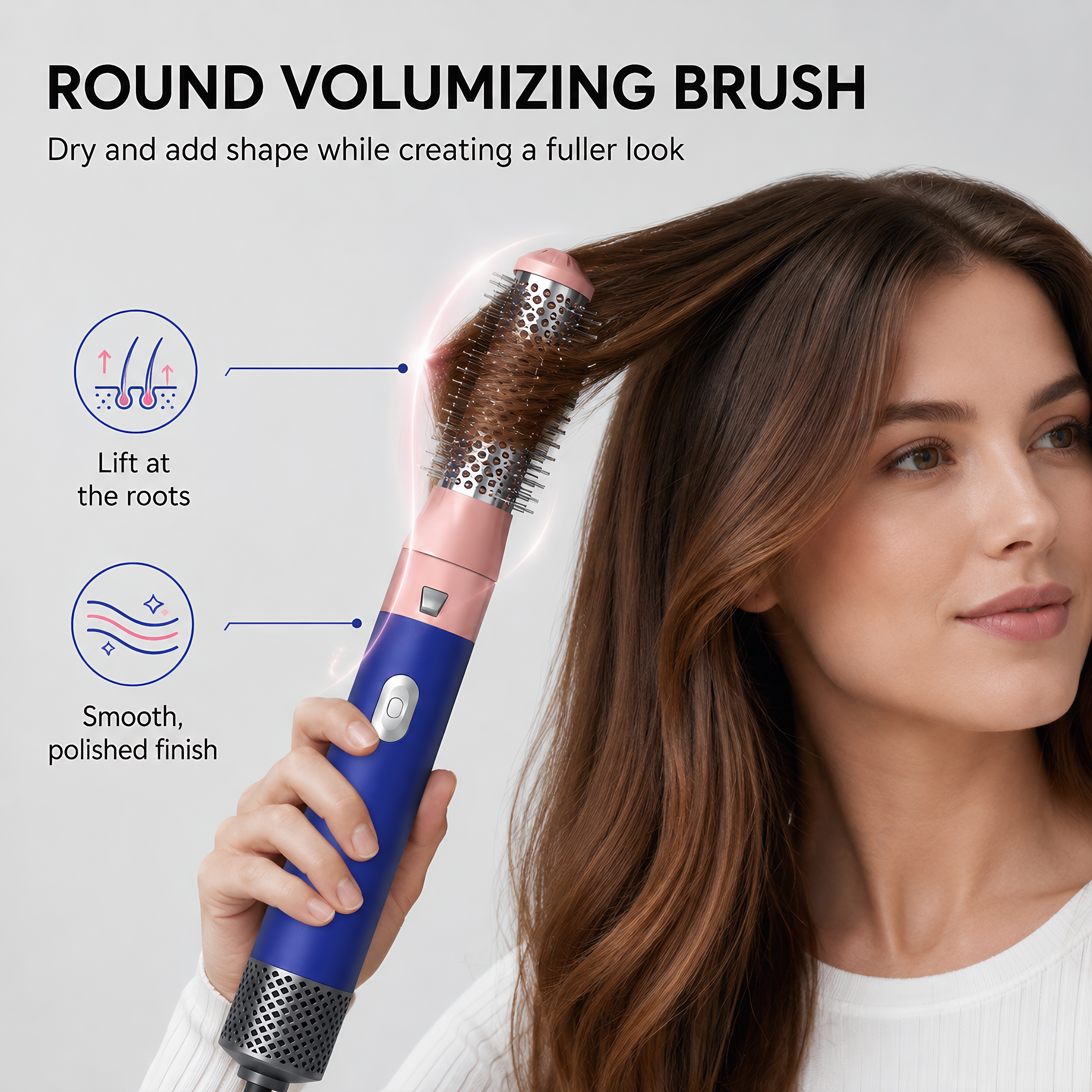 Starbiao 5-in-1 Ionic Hair Dryer Brush Set Pink photo 5