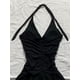 thumbnail image 3 of Vestidos Sexy Punk para mujer, ropa Vintage de los años 90, dulce vestido coreano de cintura alta, ajustado, gótico, Harajuku, Y2k, corto, Halter, Verano, 3 of 5