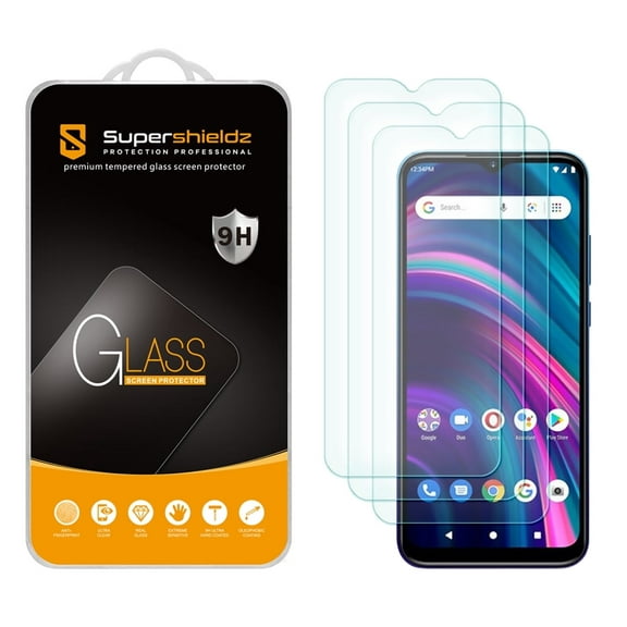 [3-Pack] Supershieldz for BLU G51 Plus Tempered Glass Screen Protector, Anti-Scratch, Anti-Fingerprint, Bubble Free