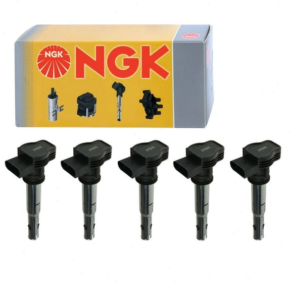 5 pc NGK Ignition Coils compatible with Volkswagen Jetta 2.5L L5 2005-2014