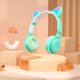 thumbnail image 4 of Pisexur - Auriculares Bluetooth para niños, modernos y bonitos, con diseño luminoso, para montar en la cabeza, organizador de electrónica., 4 of 9