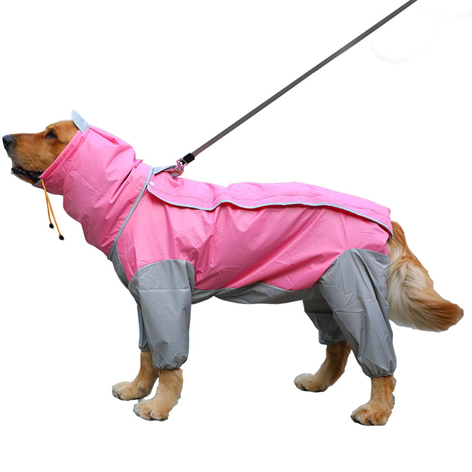 Small Pet Dog Hoody Rain Coat Waterproof Clothes Slicker Jumpsuit Puppy Raincoat 
