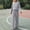 Grey, variant on Sentmoon Fall Outfits for Women 2025 Trendy Fashion Tops for Women Trendy and Women Pants Casual Round Neck Long Sleeve Date Outfits Solid Color Breathable Women's Clothing for Beach Vacation