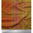 thumbnail image 1 of Soimoi polyester Crepe Fabric Moroccan Damask Kaleidoscope Print Fabric by the Yard 42 Inch Wide, 1 of 1