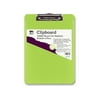 Charles Leonard Plastic Clipboard Rubber Grip 9"x1/2"x12-3/4" Neon Green 89725