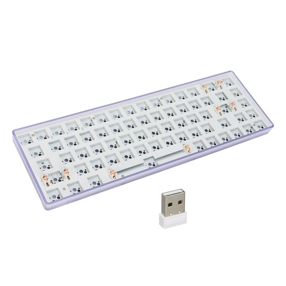 DIY Mechanical Keyboard Kit 68 Keys 2.4G Wireless 65 Percent Layout Switch Hot Swap Custom Gaming Keyboard