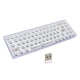 thumbnail image 1 of Kit de teclado mecánico DIY, 68 teclas, 2,4G, inalámbrico, interruptor de diseño del 65 por ciento, intercambio en caliente, teclado personalizado para juegos, color morado, 1 of 5