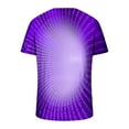 thumbnail image 3 of ZCFZJW Mens Casual 3D Printing T-Shirts Big and Tall Regular Fit Graphic Tee Shirts Summer Short Sleeve Trendy V Neck Pullover Tshirt Tops Z04-Purple L, 3 of 4