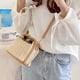 thumbnail image 4 of Monedero de Paja Tejido a Mano, Bolso Tejido Bohemio Ajustable Informal Desmontable para Mujer, , Macarena monedero de paja, 4 of 8