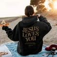 thumbnail image 4 of YLLMHH Jesus Loves You Hoodie Christian Hooded Jesus Pullover Bible Verse Aesthetic Clothing S-3XL, 4 of 5