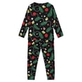 thumbnail image 2 of FKELYI Christmas Ho Ho Pjs Size 11-12 Y Xmas Leaf Hoilday Girls Pajamas Lightweight Soft Crew Neck Long Sleeve Loungewear Set of 2, 2 of 5