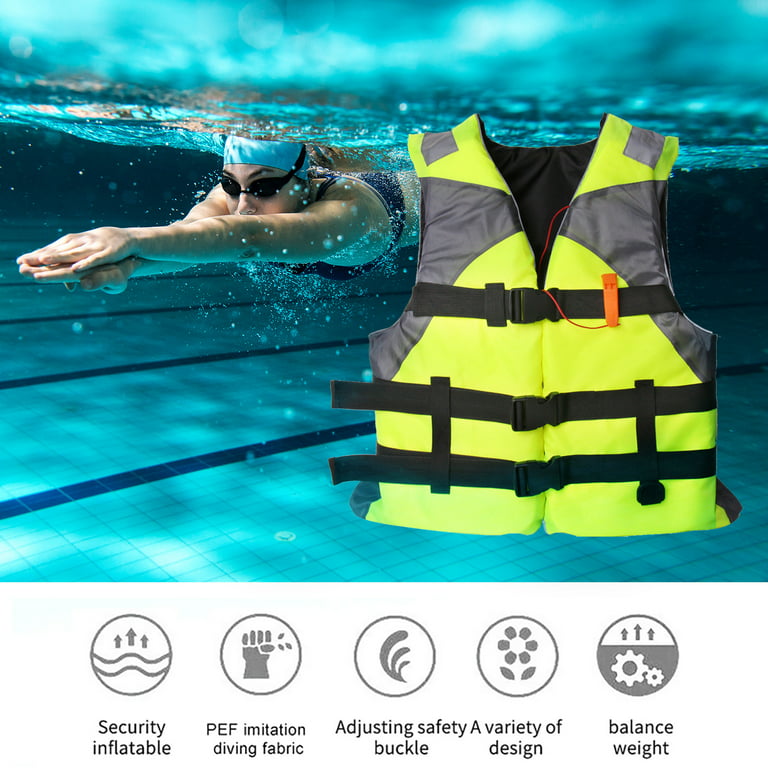 YFMHA Adults Floating Jacket Lightweight Life Vest for Fishing