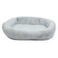 thumbnail image 2 of Dog Bed for Humans, Human Size Dog Bed, Plush Human Size Dog Bed Large Human Dog Bed,Removable Washable Cover Soft Prevent Slip People Pet Bed with Pocket Gradient Gray, 2 of 8