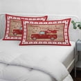 thumbnail image 3 of Valentine's Day Pillow Covers, Linen Long Throw Pillow Case, Vintage Love Heart Truck Wooden Valentines Holiday Pillow Protector Decorative Cushion Cover for Living Room/Bedroom 16" x 24", 3 of 8