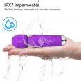 thumbnail image 3 of Máquina de masaje para mujeres de doble cabezal, 20 frecuencias de vibración, recargable por USB, masajeador femenino rosa (Púrpura), 3 of 6