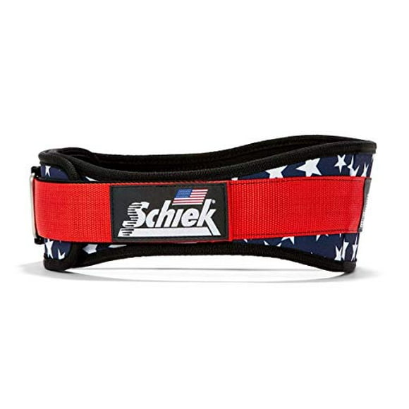 Schiek Sports Modèle 2004 Ceinture de Levage en Nylon 4 3/4 Pouces - Petit - Étoiles