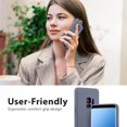 thumbnail image 2 of WWS-Case for Samsung Galaxy S9, Soft Liquid Silicone Phone Cover Shockproof Full Body Protection S9 Phone Case with Anti-Scratch Microfiber Lining - Grey Blue, 2 of 4