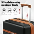 thumbnail image 6 of Joyway 5-Piece Luggage Set ABS Hardshell Spinner Suitcase with TSA Lock（Expandable 20"and 24" Carry-On）28"Checked Luggage-Black, 6 of 7