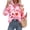 Pink, variant on BTFBM Long Sleeve Blouses for Women, Floral V Neck Button Down Shirts, Smocked Cuffs, Business Casual Summer Outfits