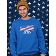 thumbnail image 2 of Fourth Of July American Flag Sweatshirt Men -Image by Shutterstock, Male XX-Large, 2 of 4