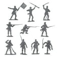 thumbnail image 4 of BMC CTS Marx Civil War Plastic Army Men - 31pc Powder Blue & Gray Soldier Figure, 4 of 6