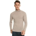 thumbnail image 1 of Uniexcosm Sweaters for Men Turtleneck Long Sleeve Knitted Sweater Pullover Male, 1 of 8