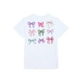thumbnail image 2 of Wonder Nation Girls Bonjour Bows Graphic Print Crewneck Tee with Short Sleeves, Sizes 4-18, 2 of 7