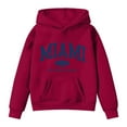 thumbnail image 3 of WOYY Girls Hoodie Miami Print Long Sleeve Pullover Hooded Sweatshirt for Kids, Sizes 2-13, 3 of 3