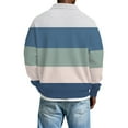 thumbnail image 3 of Dwelliawo Waffle Long Sleeve Polo Shirts for Men Golf Color Block Henley Shirt with Collar Heavyweight Casual Tops Comfort Button Up Waffle Shirts Light Gray 5XL, 3 of 5