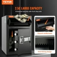 thumbnail image 3 of 2.5 Cu Ft Drop Slot Safe with Digital Keypad & Emergency Keys - Cash Deposit Box for Office, Hotel, Home (20.27"x13.97"x13.97"), 3 of 11