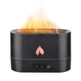 thumbnail image 1 of TFixol 250mL Simulation Flame Mist Humidifier Flame Night Light Quiet Aromatherapy Diffuser Desktop USB Humidifier for Home Office Bedroom Baby Room 1/3/5H Timing, 1 of 6