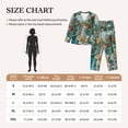 thumbnail image 4 of Fotbe Vintage Print Island Skull Pattern Long Sleeve Pajama Set for Women,Sleepwear Set,2-piece Loungewear Set,Soft PJs Comfy Nightwear with Pockets -, 4 of 7