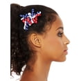 thumbnail image 3 of Way to Celebrate Americana Patriotic Curly Ribbon Hair Clip Set, 3 of 4