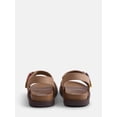 thumbnail image 4 of Wonder Nation Toddler, Little, and Big Girls Rainbow Stitch Sandals, 4 of 4