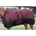 thumbnail image 4 of 70 In Hilason 1200D Ripstop Waterproof Turnout Winter Turnout Horse Blanket Wine, 4 of 8