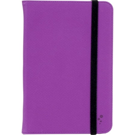 Folio Plus for 7  Tablet Microfiber Leather - Purple with Black M-Edge Folio Plus Carrying Case (Folio) for 8  Tablet  iPad mini  iPad mini 2  iPad mini 3 - Black  Purple - Microfiber Leather - 8.4  Height x 6  Width x 0.4  Depth
