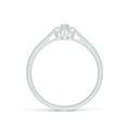 thumbnail image 2 of ANGARA Natural Oval Diamond Halo Engagement Ring in 14K White Gold for Women (Size-4x3mm| Color-G| Clarity-VS2) | April Birthstone, Anniversary, Jewelry Gift for Women | Natural Diamond Ring, 2 of 8