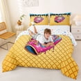 thumbnail image 3 of Erosebridal Baseball Sport Glove Kids Full Size Comforter Sets,Colorful Ice Cream Print Bedding Sets For Boys Girls,Reversible,3pcs, 3 of 7