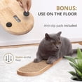 thumbnail image 4 of Rascador de gato montado en la pared 7 Ruby Road de madera y sisal 22 x 5.7 pulgadas, 4 of 5