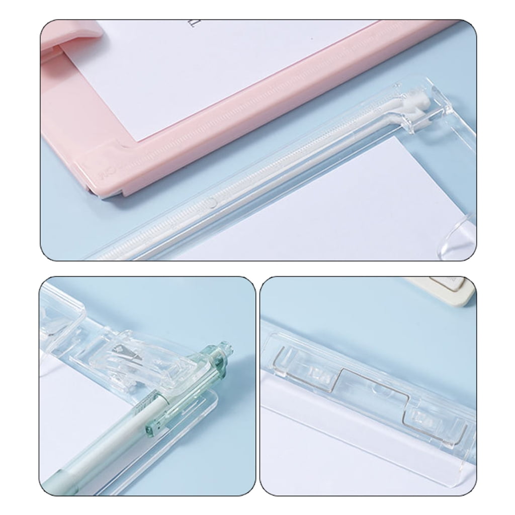 Clear Document Holder with Clip, Clipboard Clear Clip Board Acrylic Clipboard