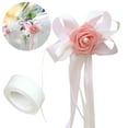 thumbnail image 1 of 6PCS Wedding Car Flower Artificial Ribbon Flower Wedding Car Decor with Tape, 1 of 10