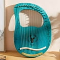 thumbnail image 3 of kurtrusly Portable Lyre Harp 16 String Harp Small Harp Musical Instrument Stable Sound Harp, 3 of 8