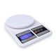 thumbnail image 1 of Báscula de cocina de 10 kg, báscula electrónica digital LCD para medir alimentos, báscula de medición de peso precisa y de diseño delgado para el hogar y la oficina (blanca), 1 of 4