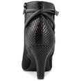 thumbnail image 3 of Karen Scott Womens Melinaa Faux Leather Almond Toe Booties, 3 of 5