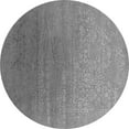thumbnail image 1 of Ahgly Company Indoor Round Oriental Gray Industrial Area Rugs, 3' Round, 1 of 4