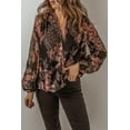 thumbnail image 3 of Chic and Casual Black Floral Blouse - Perfect for Spring Daily Wear - [ZhiHiMeRi] | (US 12-14)L, 3 of 12